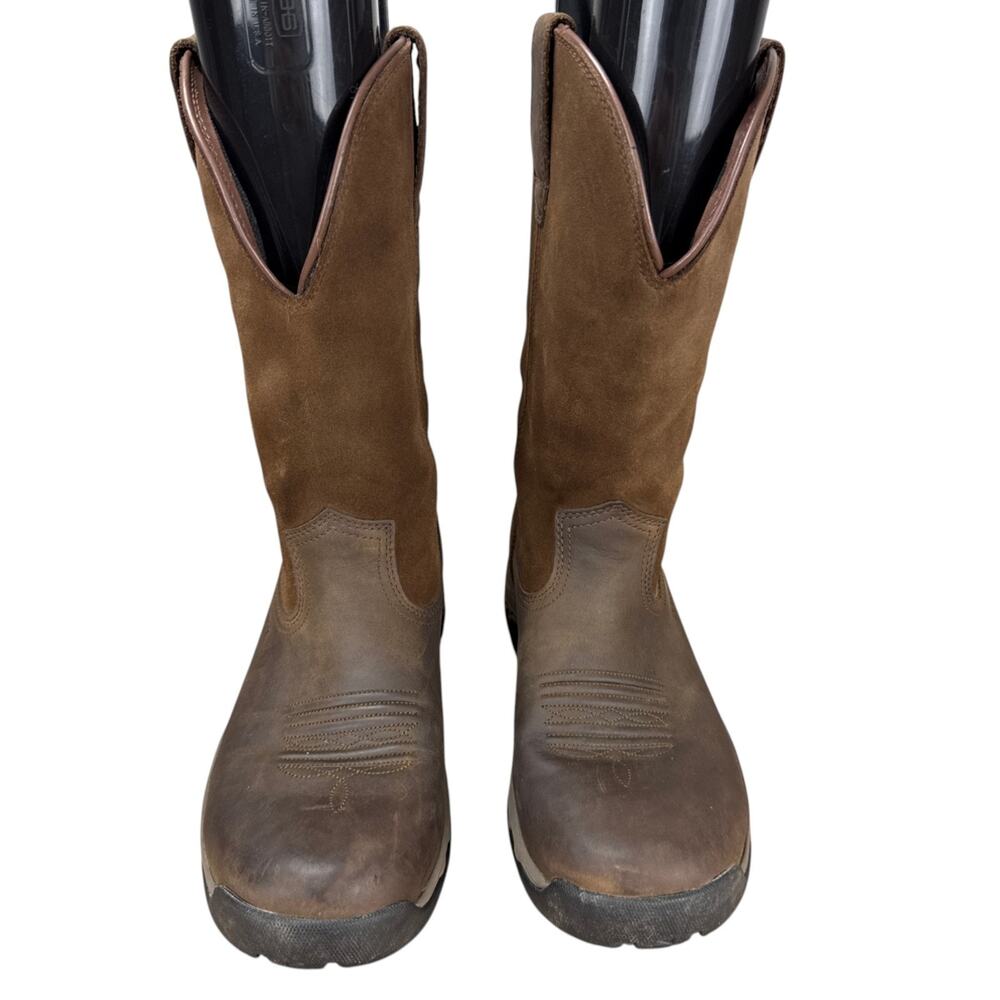 Ariat Womens 8 Terrain Waterproof Brown Leather Suede Western Boots 10011845 - Picture 6 of 13